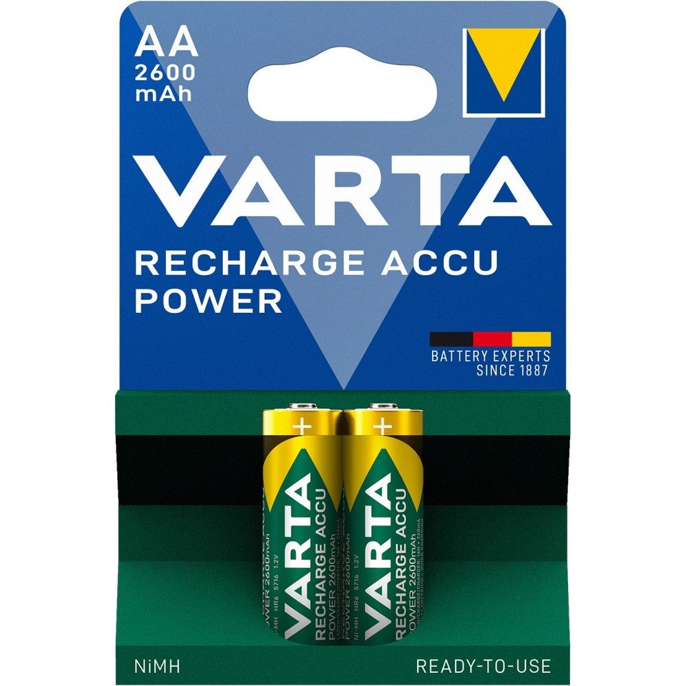 VARTA varta recharge accu power aa 2600 mAh akkus. Akku-Set Varta Recharge Accu Power AA 2600 mAh, Nickel Metall Hybrid