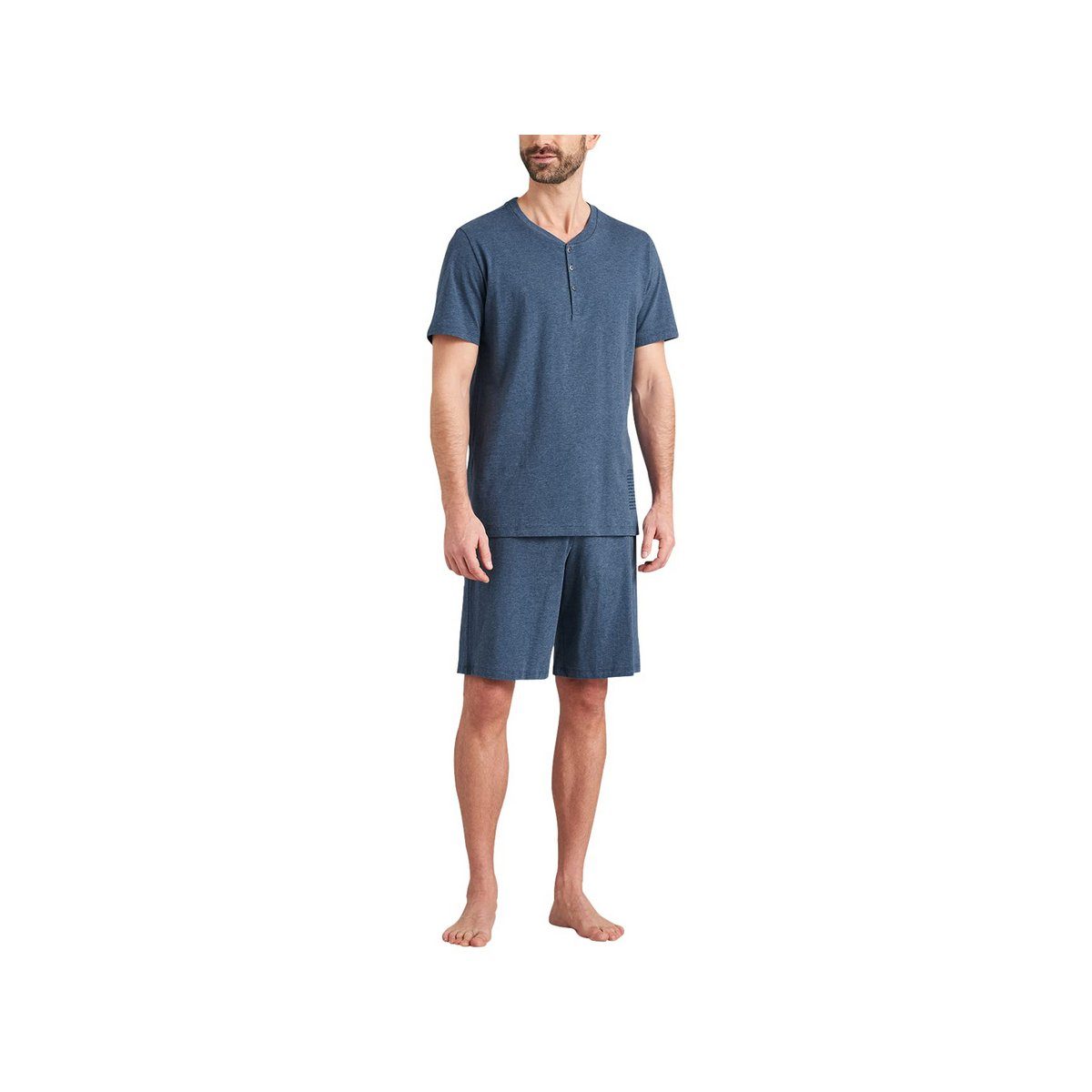 Schiesser blau Schlafanzug