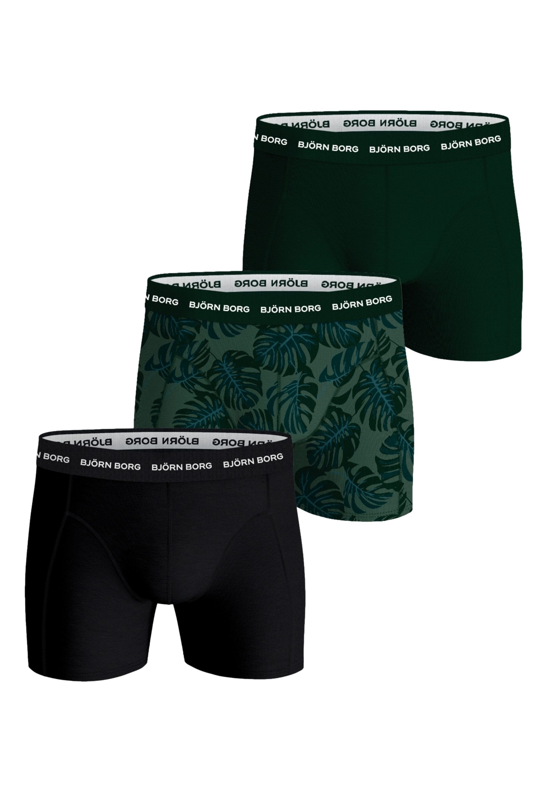 Björn Borg Boxershorts Boxershorts Unterhosen Stretch Boxers 3-pack (3-St)