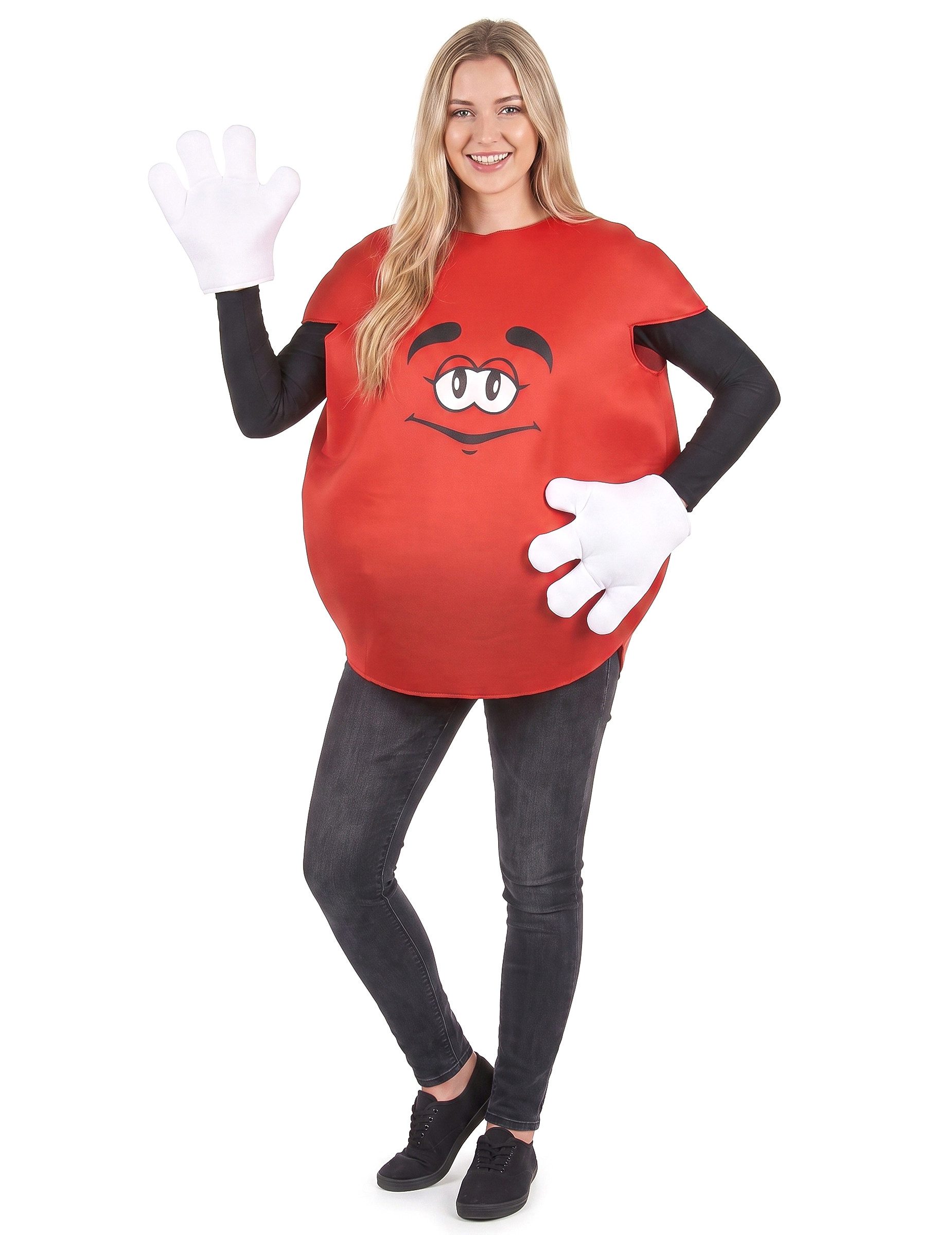 Kostüm Rotes Bonbon Unisex Kostüm rot-weiss
