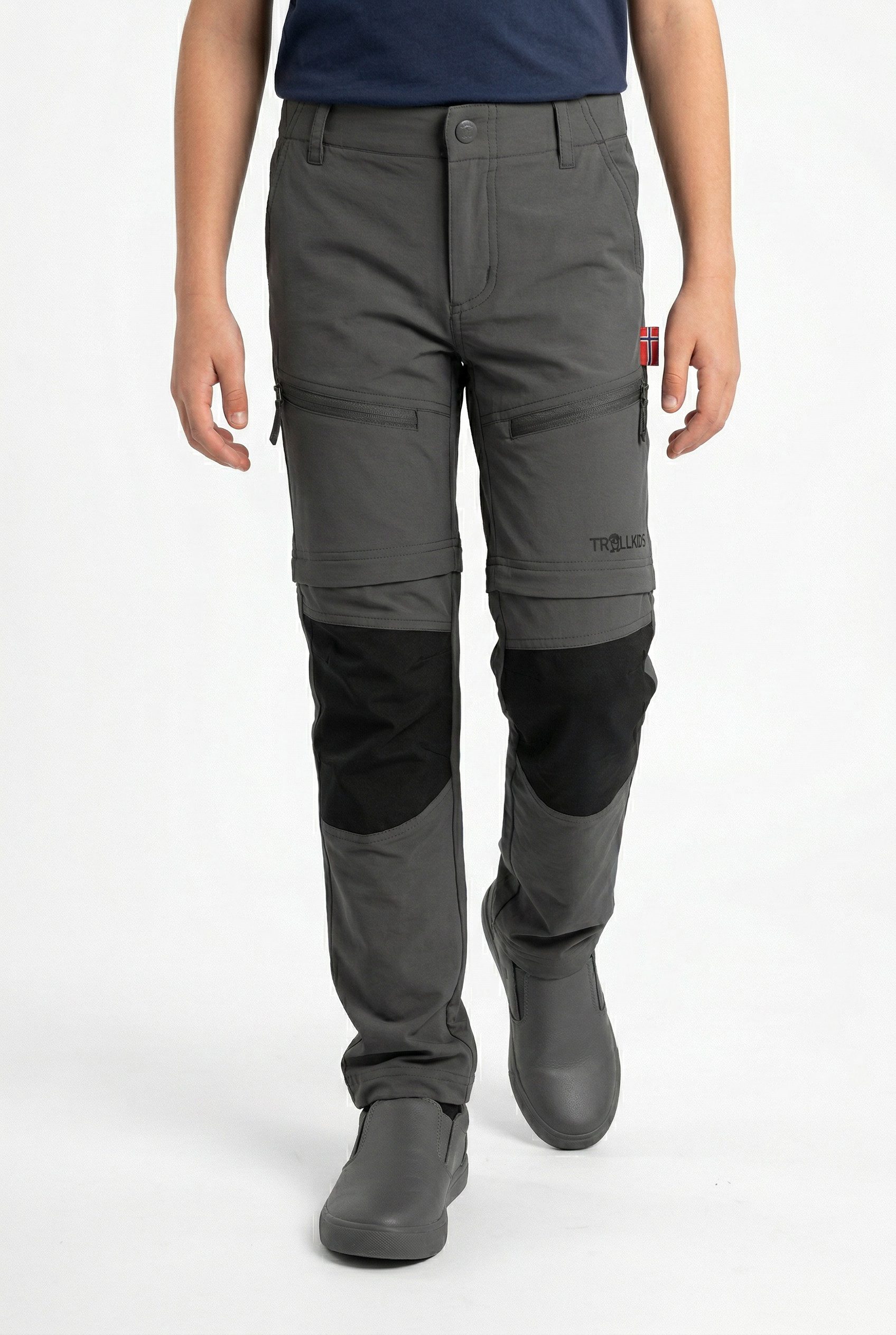 TROLLKIDS Zip-off-Hose Kids Nordfjord Zip-off Pants Slim Fit abzippbare Hosenbeine, mit Verstärkungen an Knien und Gesäß