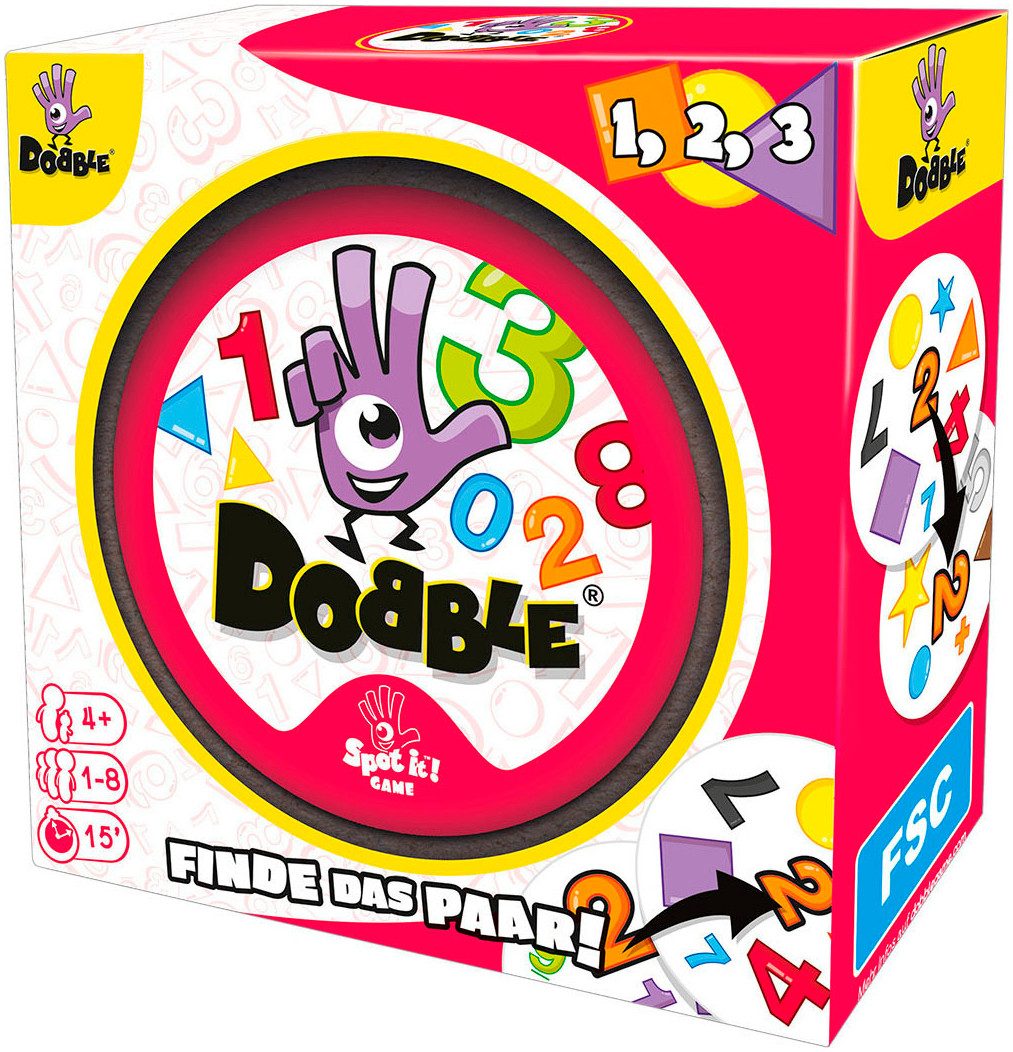 Asmodee Spiel Dobble 1,2,3 2025, Kinderspiel, Made in Europe