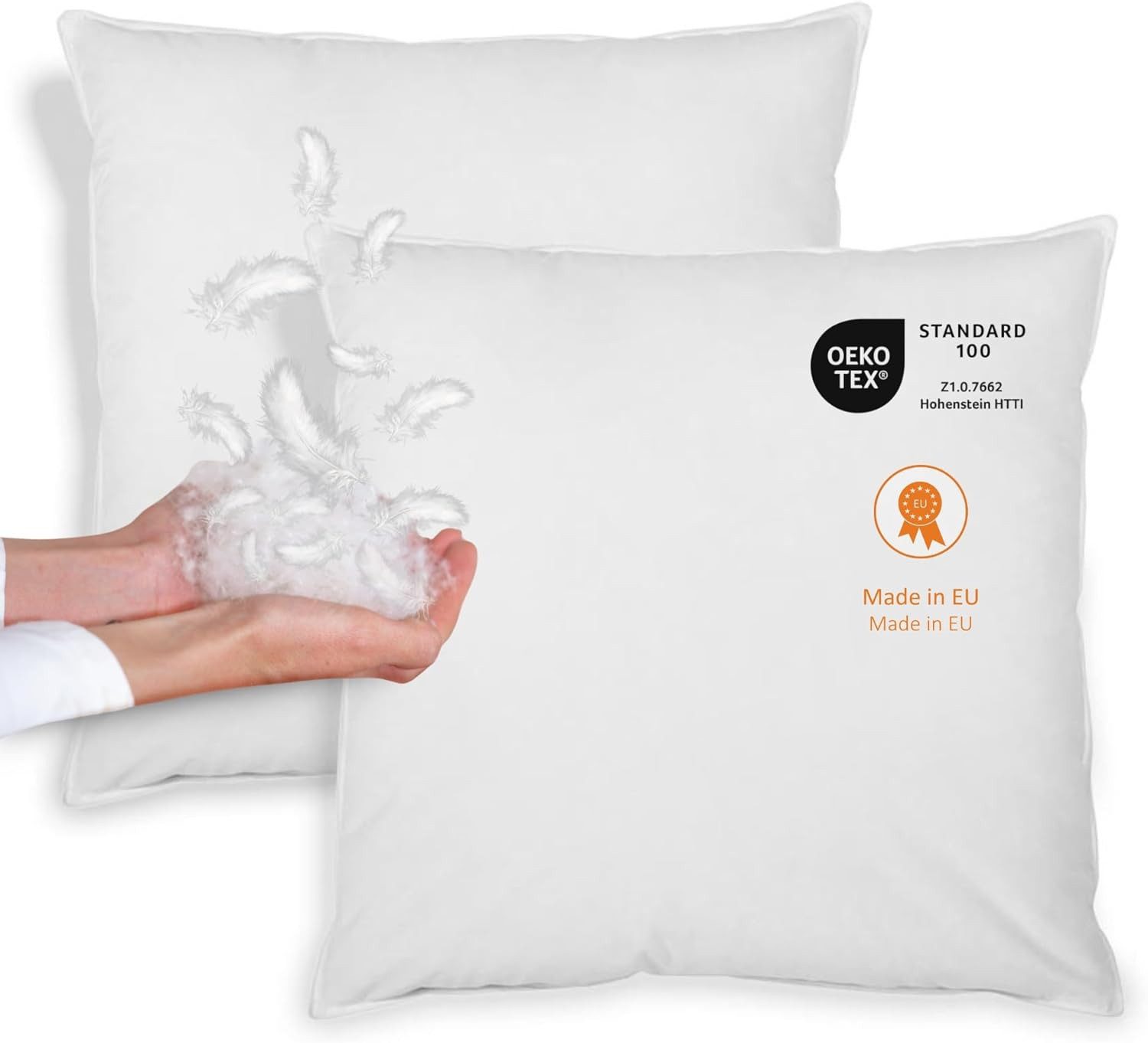 sleepling Federkissen, Füllung: Daunen- und Federn, Bezug: 100% Baumwolle, günstig online kaufen