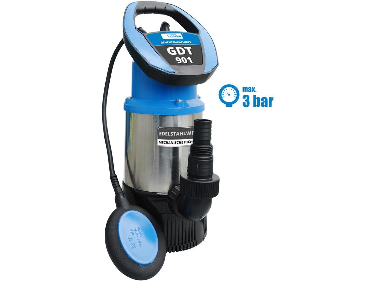 Güde Tauchpumpe GDT 901, 800 W, 5500 l/h Fördervolumen, max. Förderhöhe 30 m