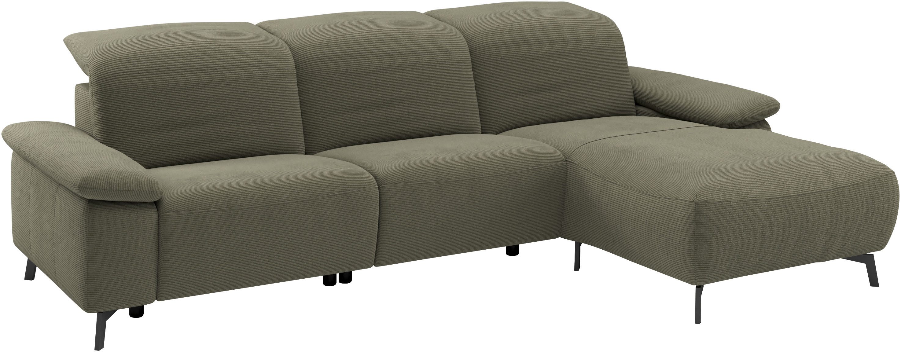 Musterring Ecksofa MR 370, intelligenter Komfort im modernen Design, Optionale Relaxfunktion, flexible Kopfteile & klappbare Armlehnen