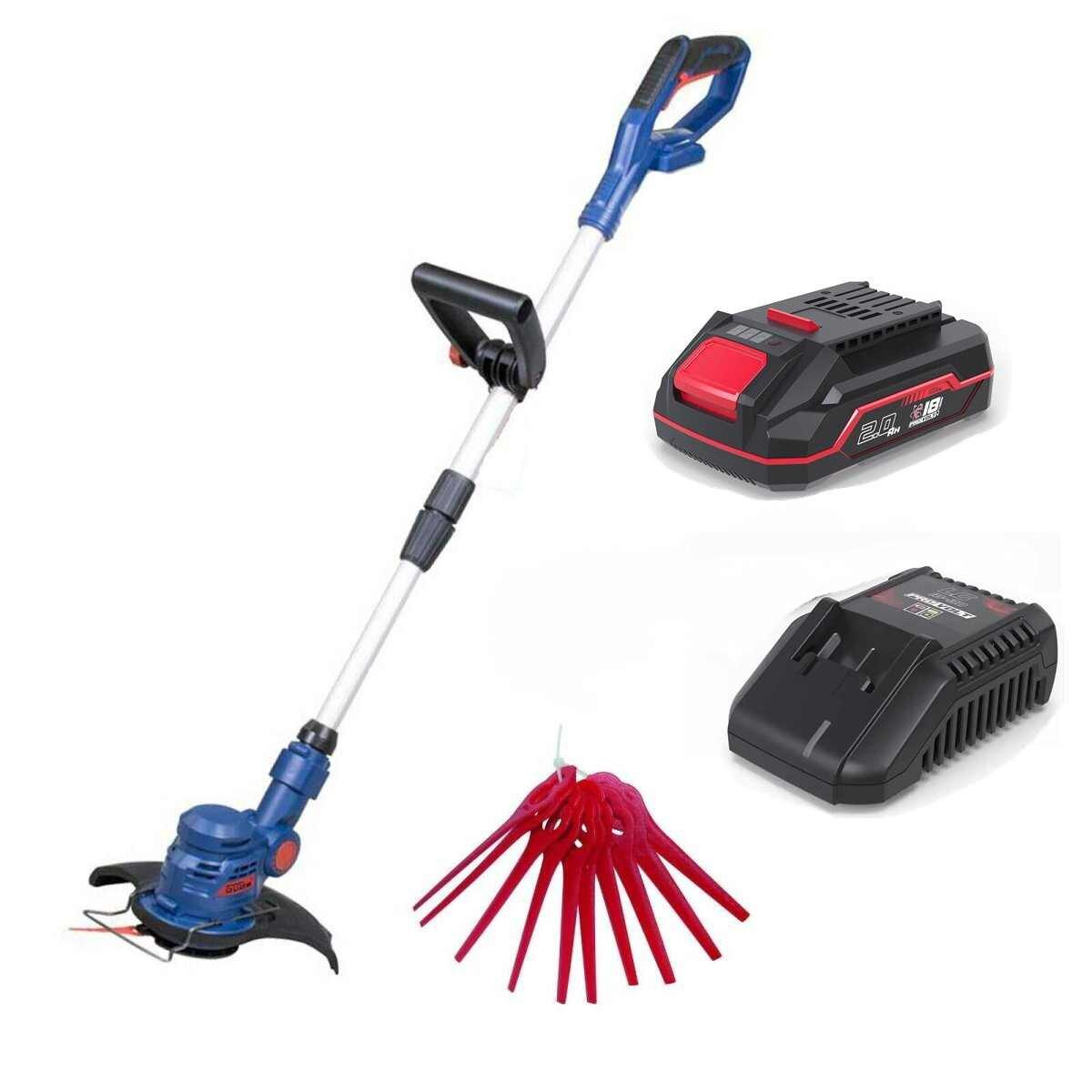 Güde Akku-Rasentrimmer Güde Rasentrimmer RT 18V Akku 2.0 Ah / Ladegerät 3A Kantenschneider