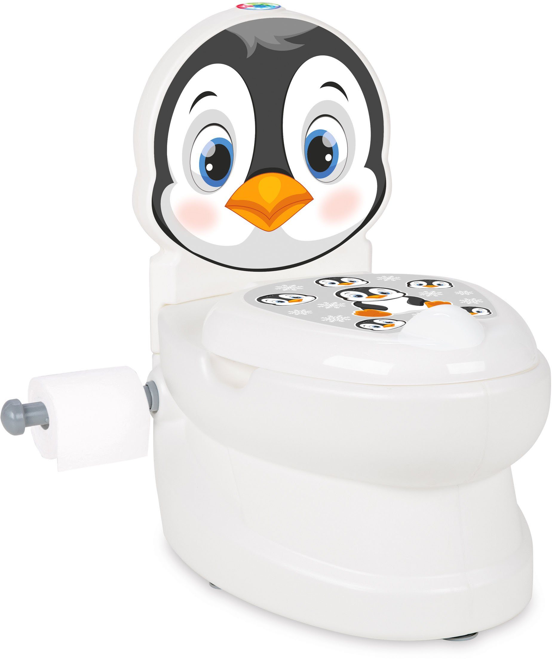Jamara Toilettentrainer Meine kleine Toilette, Pinguin, mit Licht und Sound