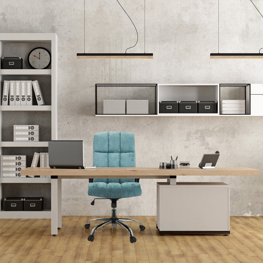 WD Bürostuhl RELAX Office Stoff, Chefsessel ergonomisch MyBuero Drehstuhl Home Chefsessel 100