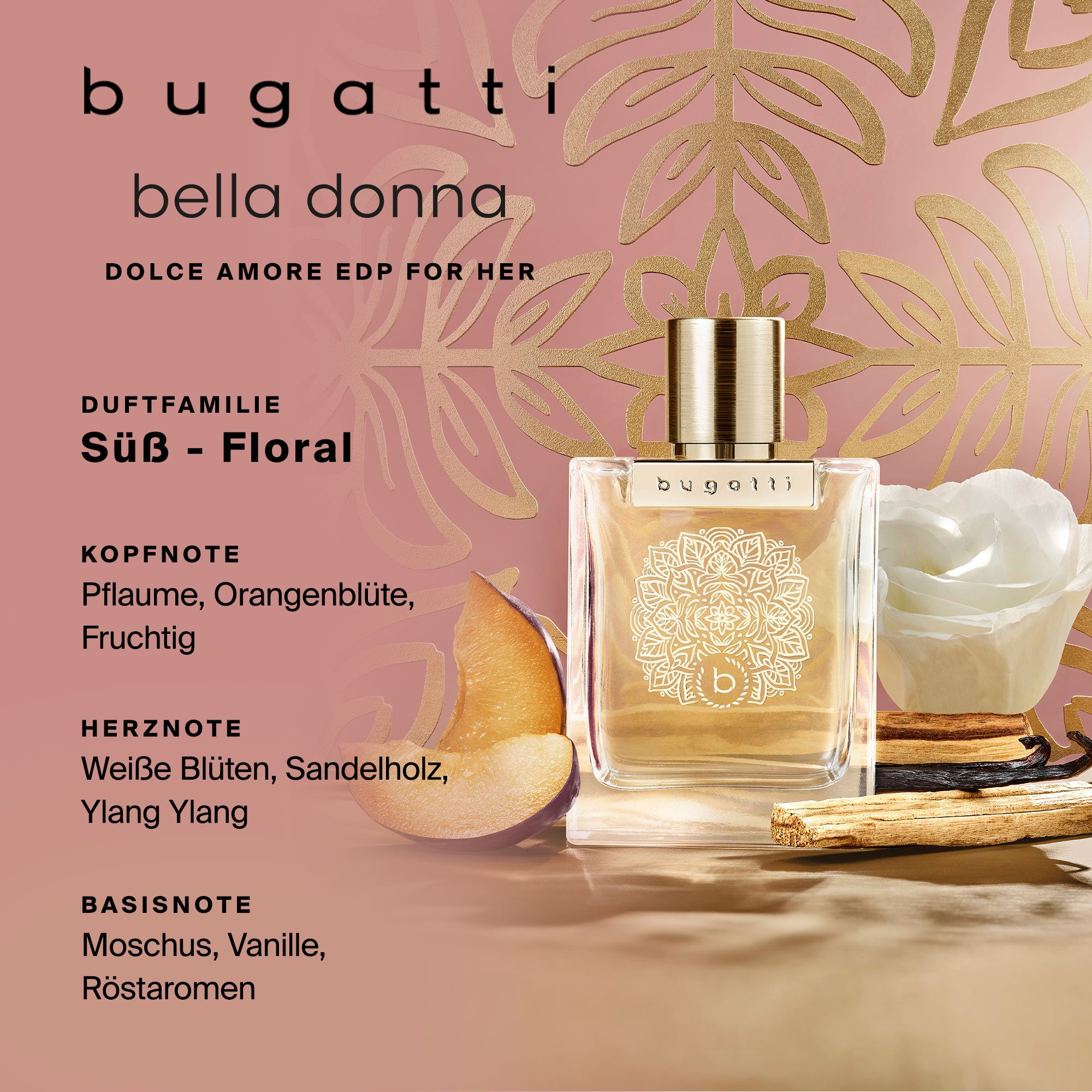 bugatti Eau de Parfum BELLA DOLCE AMORE, EDP, 60ml