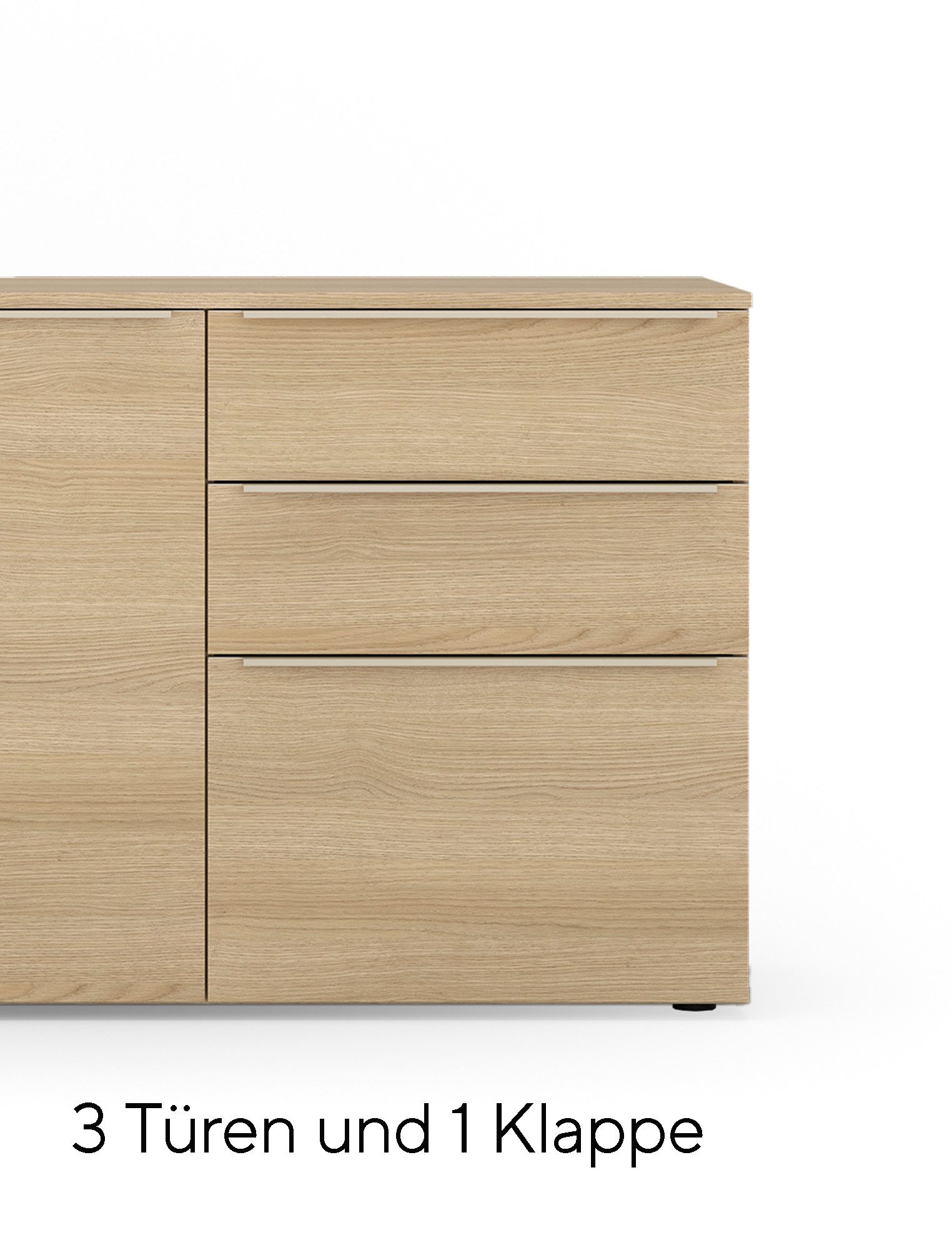 TOM TAILOR HOME Sideboard COLOR PUZZLE Medium Cabinet 07 – 3 Türen, 1 Schublade, Breite 1650 mm – Stauraum mit dem besonderen Farbkick