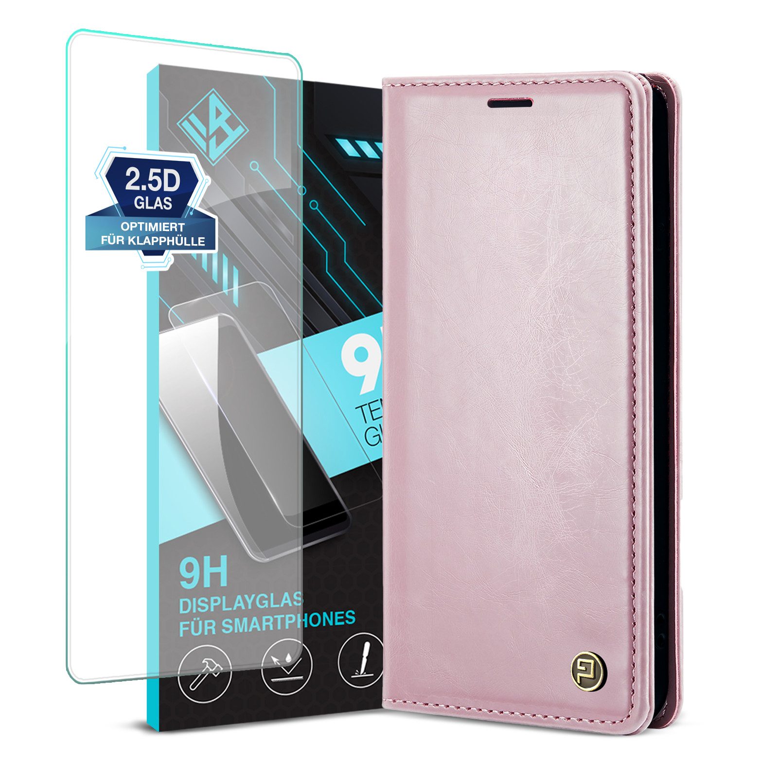 Tec-Expert Handyhülle Tasche Hülle für Apple iPhone 7 / 8 / SE 4.7 Zoll, 4.7, Cover Klapphülle Case mit Kartenfach RFID Schutz aufstellbar