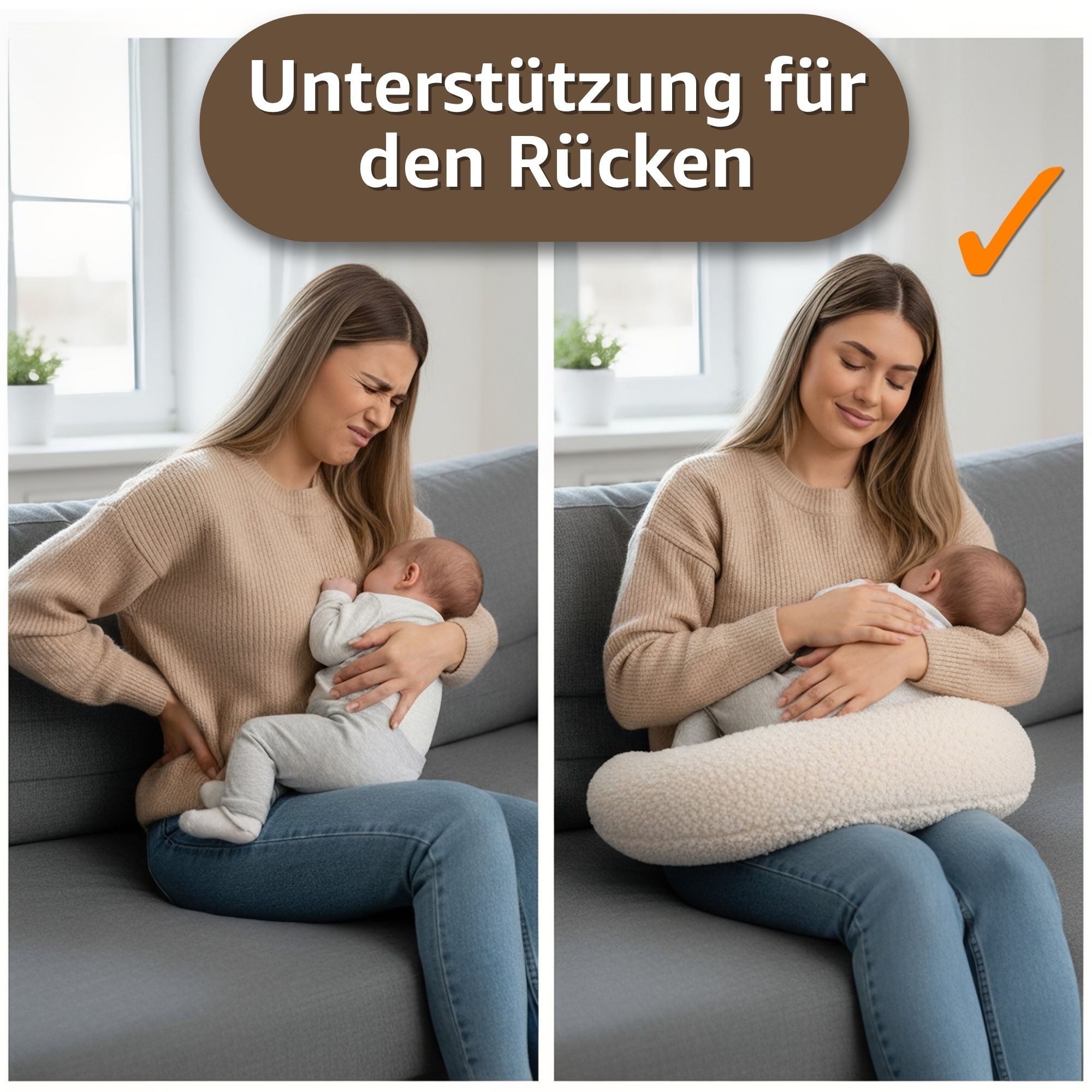Totsy Baby Stillkissen klein Mond Minky Nursing Stillhörnchen Kissen Nursing Pillow
