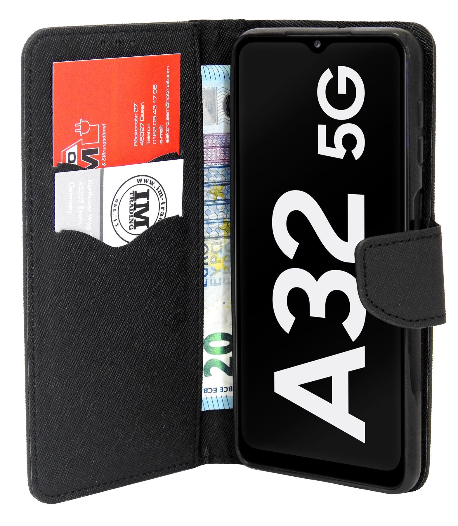 cofi1453 Smartphone-Hülle cofi1453® Buch Tasche "Fancy" für SAMSUNG GALAXY A52 (A525F) Handy Hül