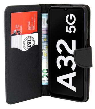 cofi1453 Smartphone-Hülle cofi1453® Buch Tasche "Fancy" für SAMSUNG GALAXY A52 (A525F) Handy Hülle Etui Brieftasche Schutzhülle mit Standfunktion, Kartenfach
