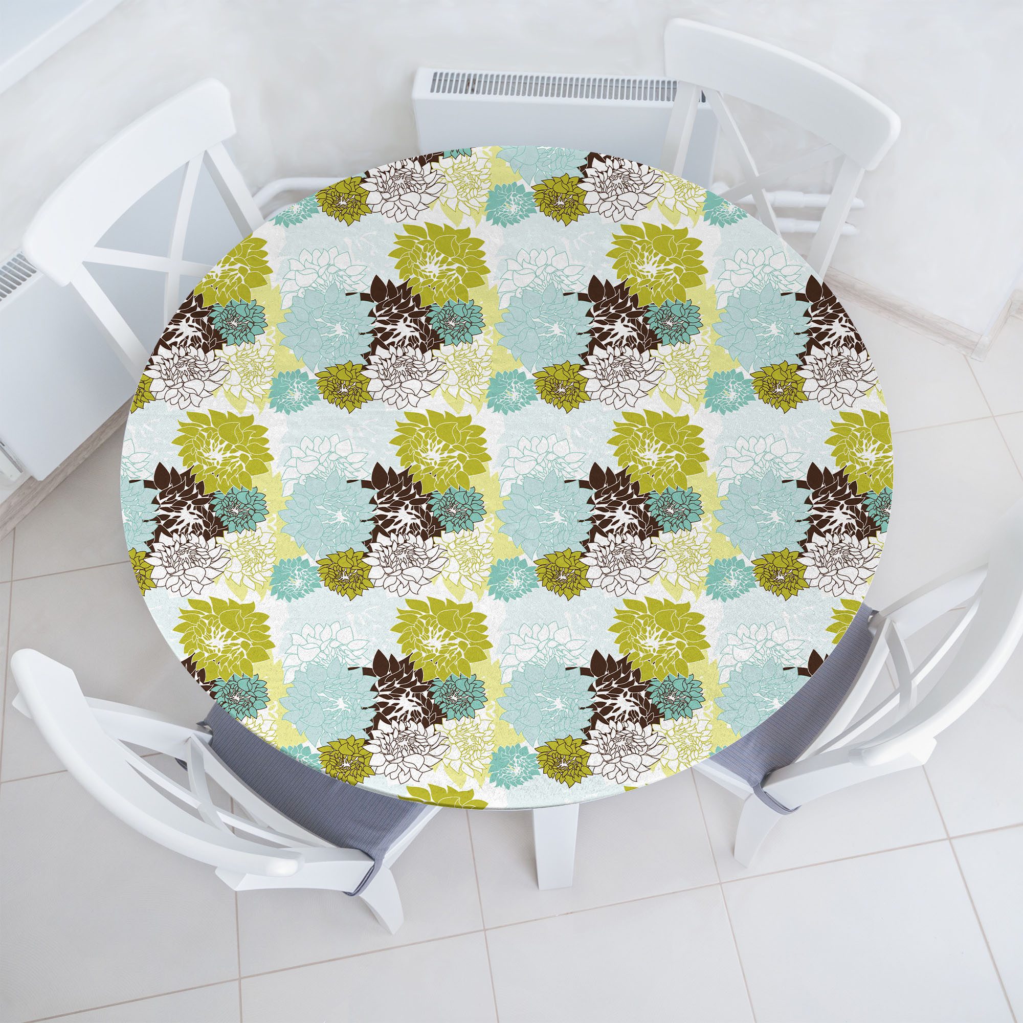 Tischdecke Rundum-elastische Stofftischdecke
