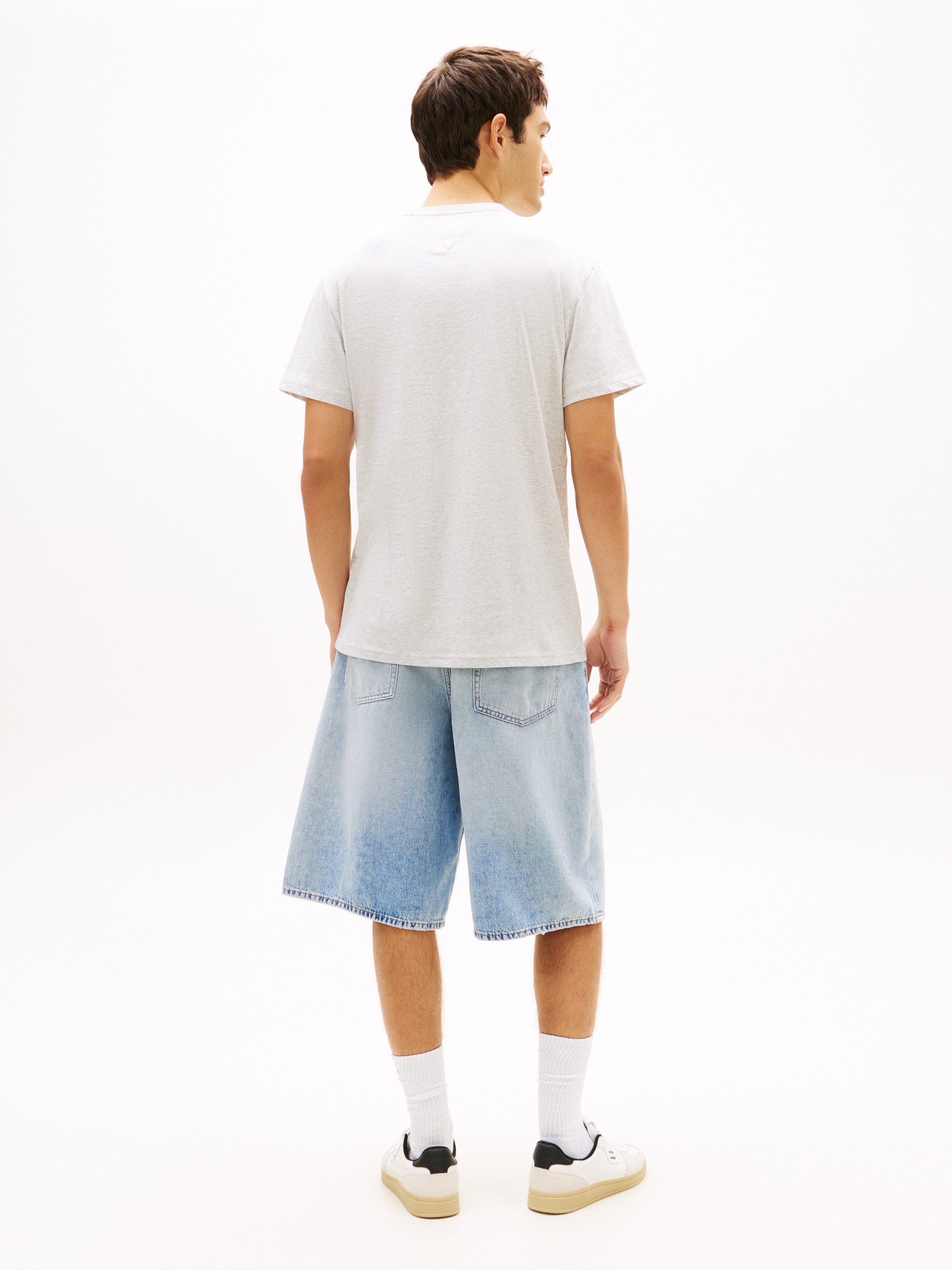 Tommy Jeans T-Shirt TJM SLIM FIT ESSENTIAL FLAG mit Rundhalsausschnitt – Bild 5 von 5