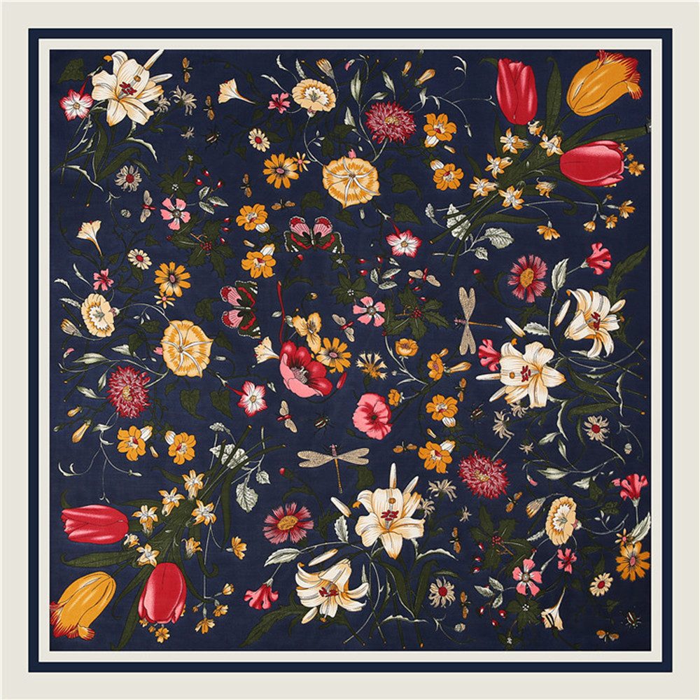 Coonoor Seidentuch 70x70 cm Quadratische Schals für Damen, Seide Kopftuch B günstig online kaufen