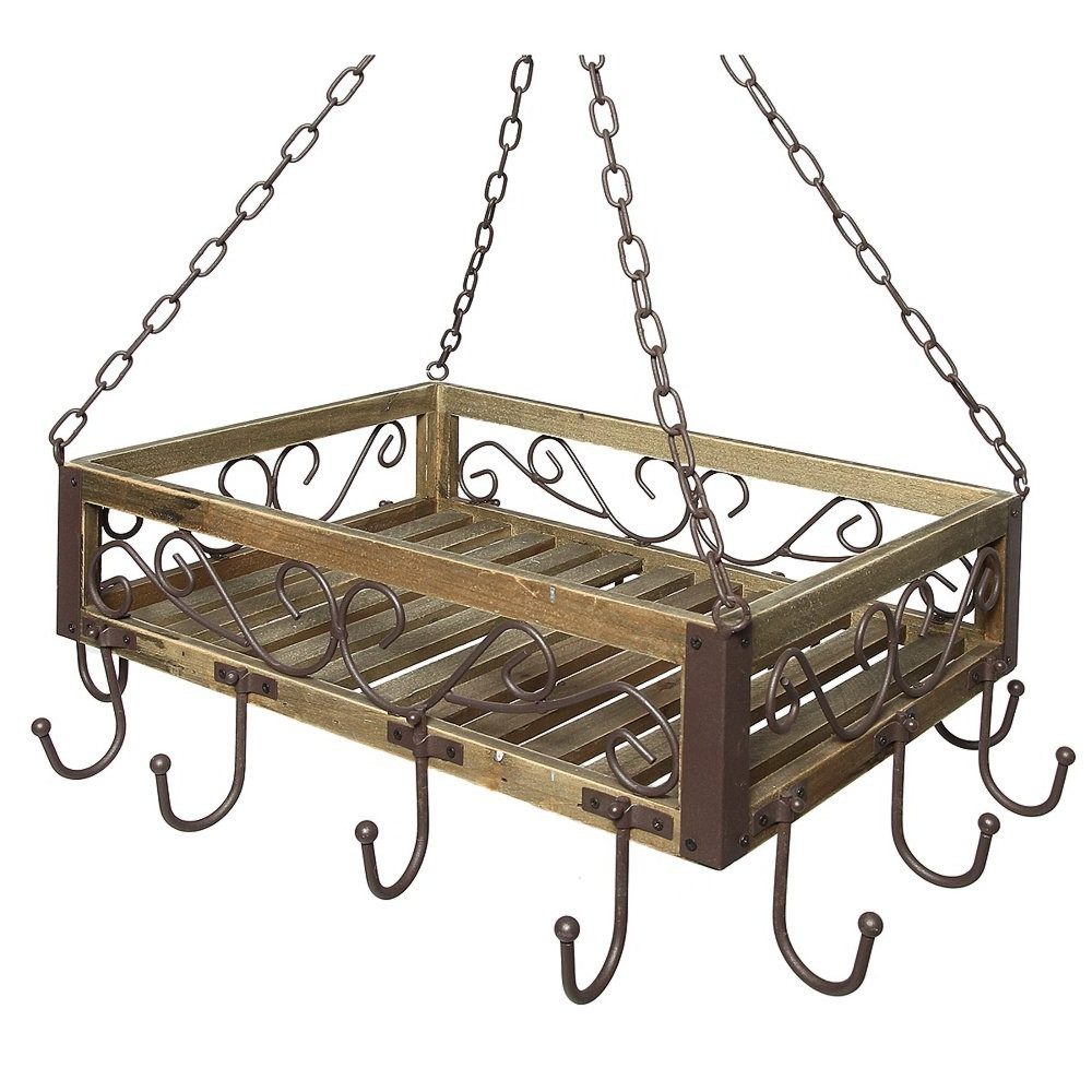 Hängeregal Küchenkrone Topfhänger Wildkrone Vintage Wurstkrone