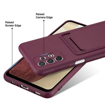 CoolGadget Handyhülle Card Case Handy Tasche für Samsung Galaxy A32 5G 6,5 Zoll, Silikon Schutzhülle mit Kartenfach für Samsung Galaxy A32 5G Hülle