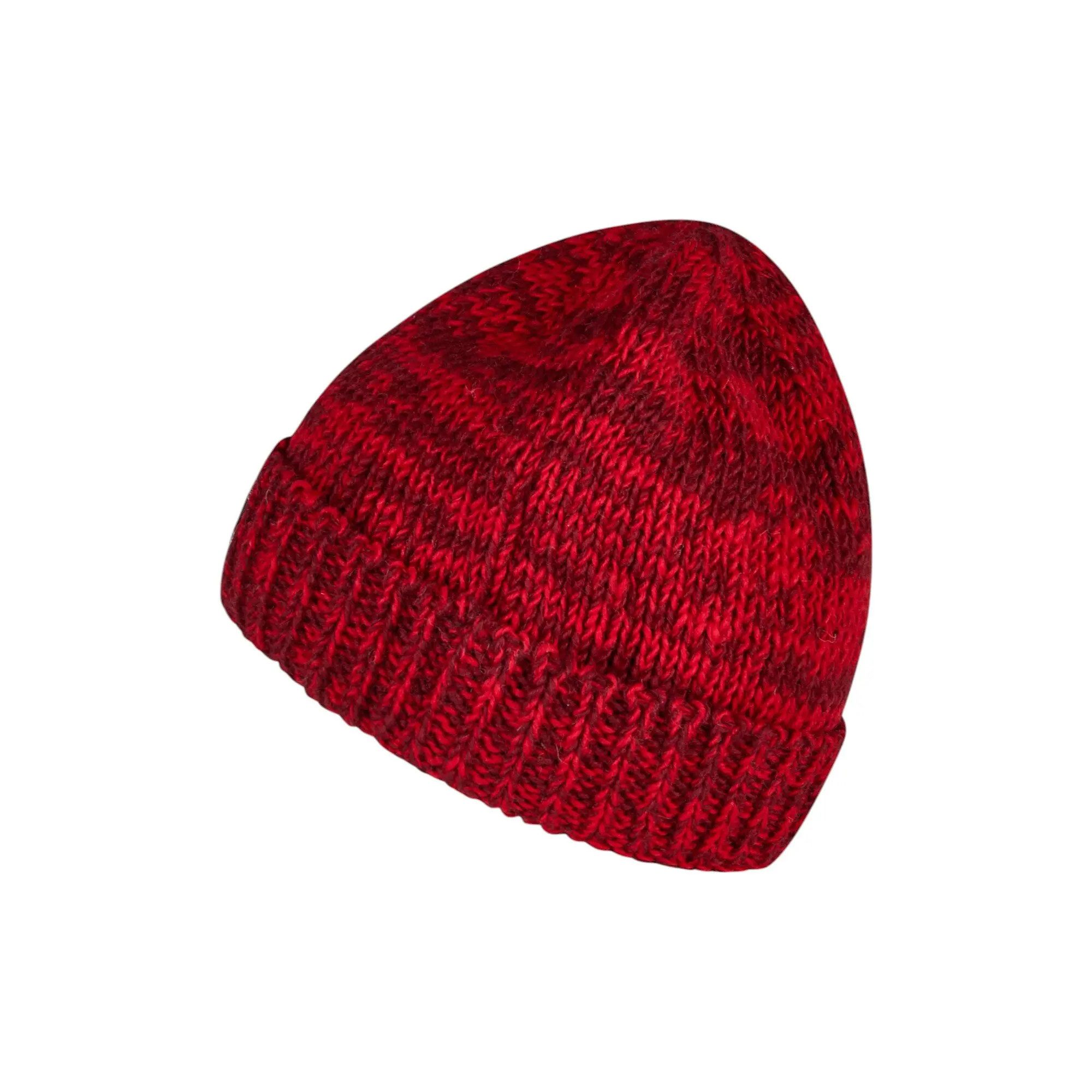 THC Natural Line Strickmütze THC Schafwoll Rollcap 715 rot (1 Stück, 1-St., 1 Stück) Innenfutter: Fleece