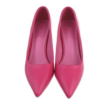 Ital-Design Damen Abendschuhe Elegant High-Heel-Pumps Pfennig-/Stilettoabsatz High Heel Pumps in Pink