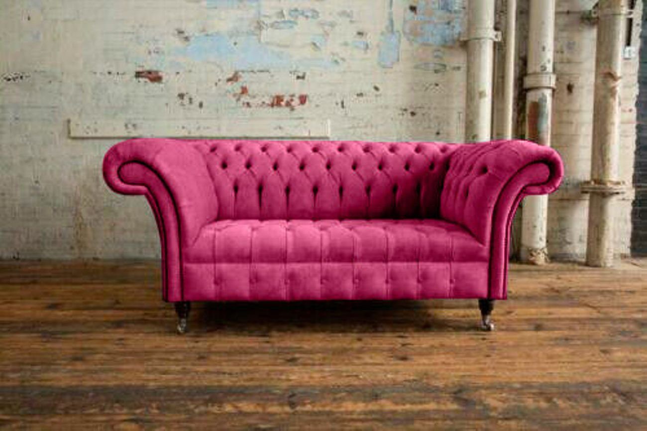 Sofa 2 Polster Teile 1 Sofort, Couch Sofas Design Chesterfield Sofas Sitzer 2-Sitzer JVmoebel