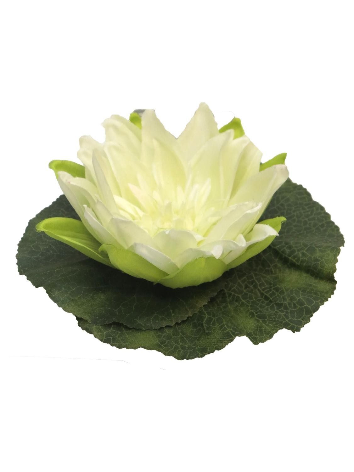 Kunstblume Kunst Seerose SHUOLIN, schwimmend, Creme, Ø18 cm Seerose, artplants