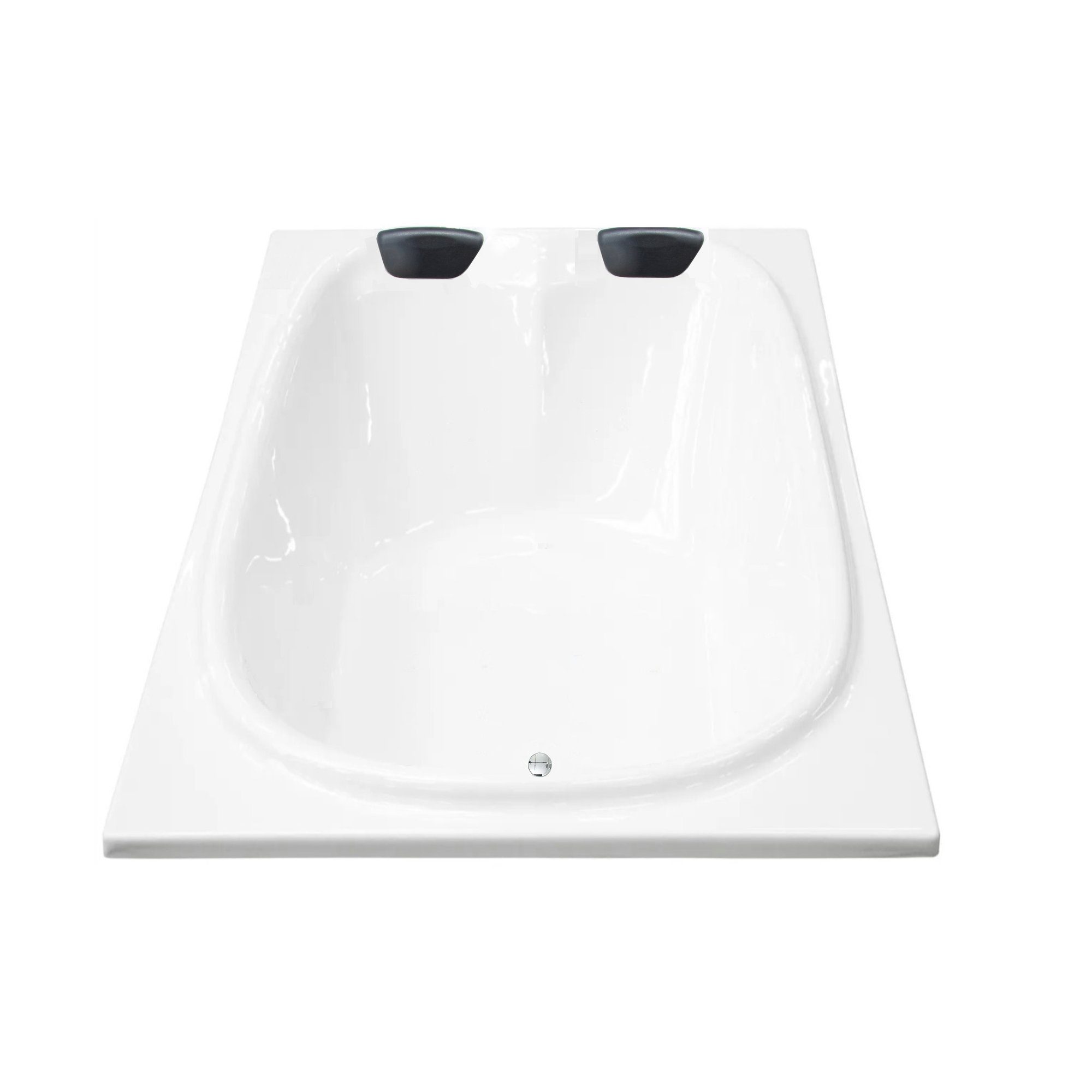 Basera® Badewanne Podest-Badewanne XXL Cado 202 x 127 cm, (Komplett-Set), mit LED und Kopfstützen