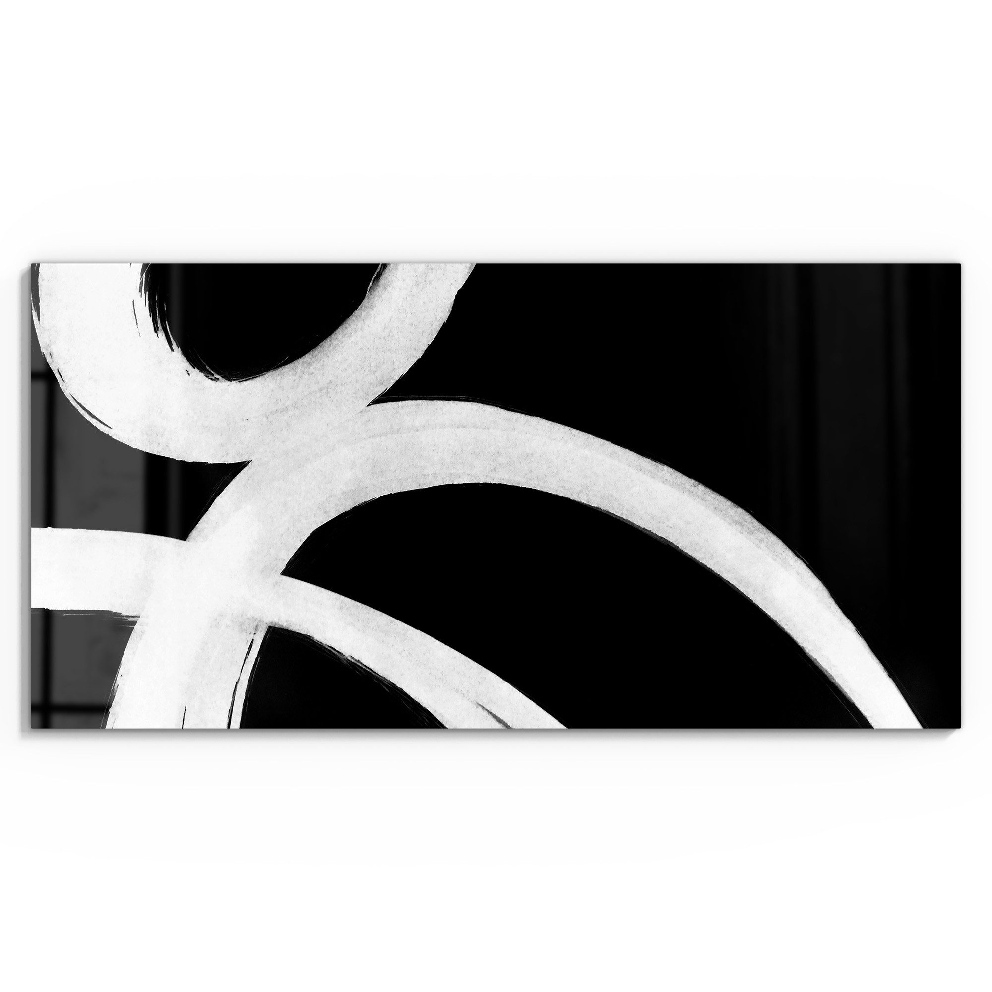 DEQORI Glasbild 'Schwarze Eleganz', 'Schwarze Eleganz', günstig online kaufen