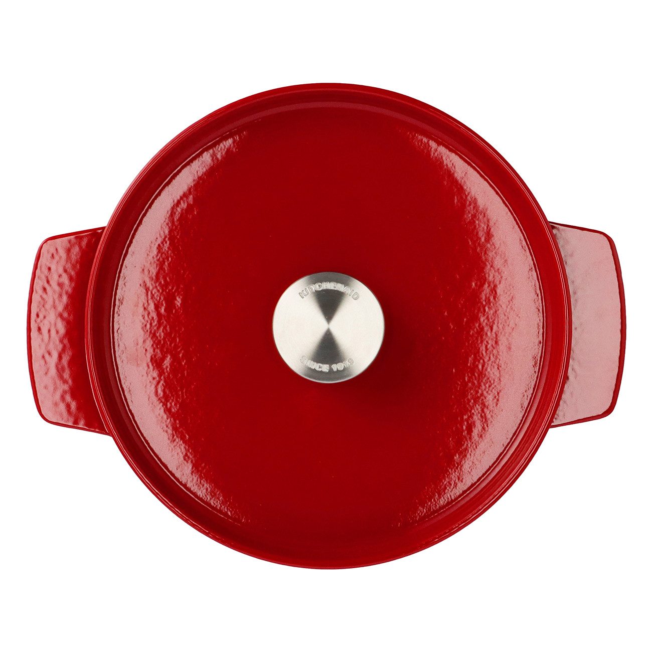 KitchenAid Kochtopf CC006057-001, Kunststoff, Gusseisentopf, alle Herdarten, ofenfest bis 260°C, Ø 22 cm