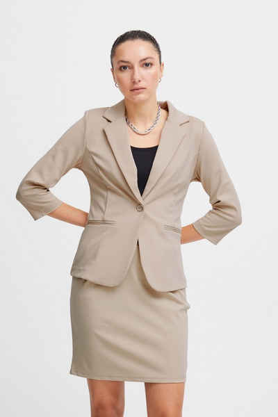 Ichi Kurzblazer IHKATE MS BL basic Blazer mit einem Knopf