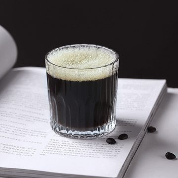 FELIXLEO Whiskyglas Whisky Gläser, 304 ml, Set von 6, Spülmaschinenfest, Kaffeetassen