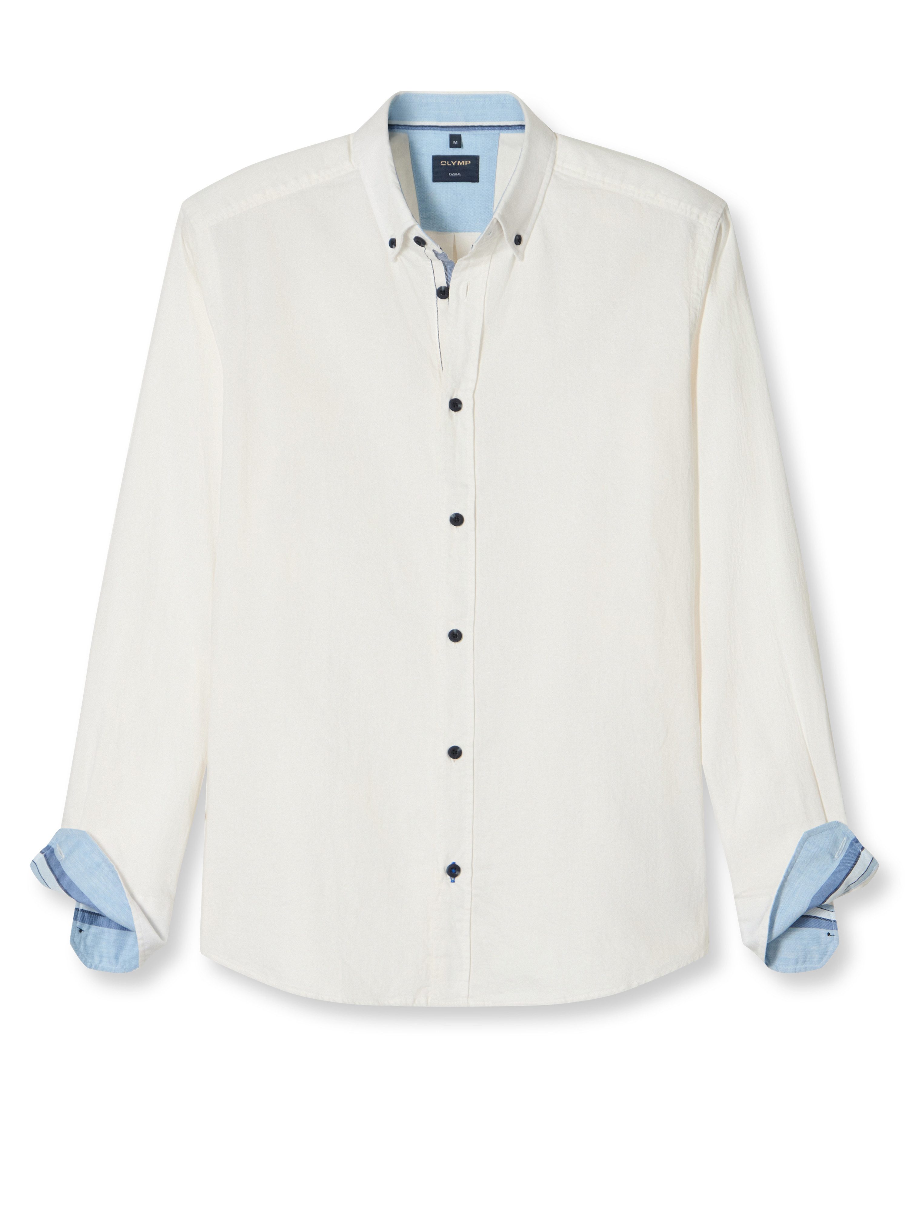 OLYMP Langarmhemd Regular Fit, Businesshemd, Button-down-Kragen, Feincord günstig online kaufen