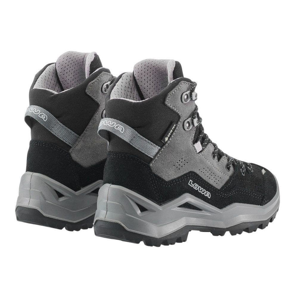 Lowa Wandax Mid GTX (Veloursleder/Synthetik, wasserdicht) schwarz/grau Wanderschuh