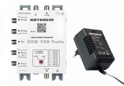Kathrein SAT-Multischalter Kathrein EXD 158 Twin Unicable Matrix 5 auf 2x8
