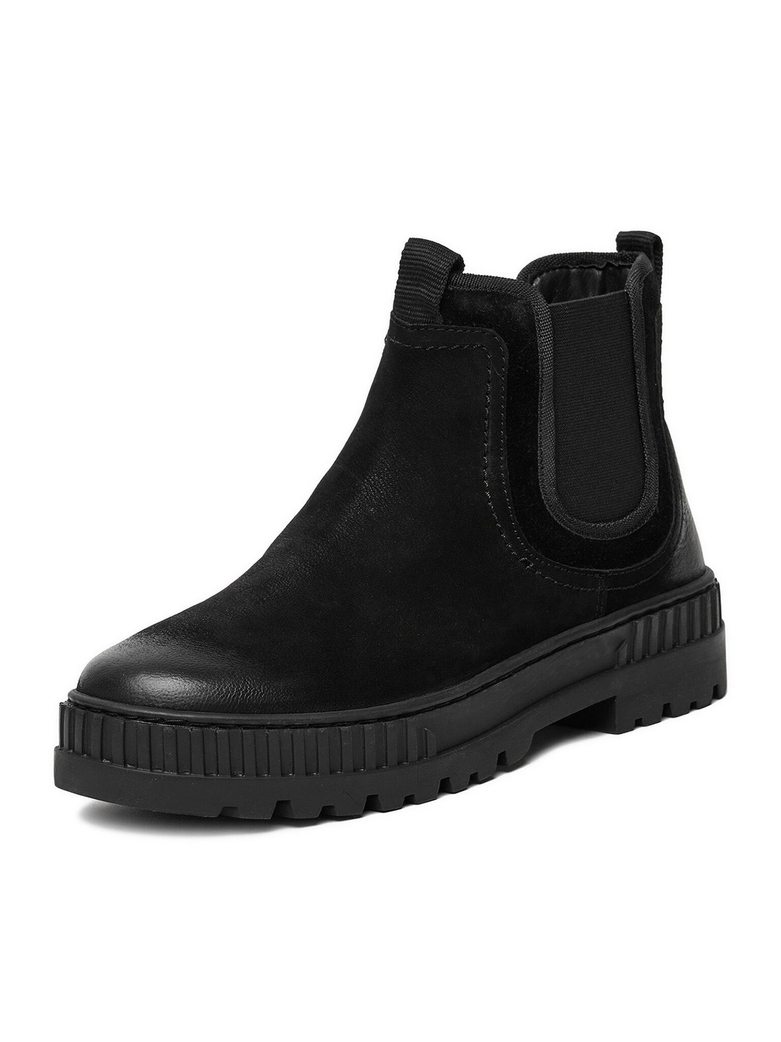 LASOCKI Lasocki Damenschuhe Schwarz CEO-WI23-N-PUSZAN-01 Chelseaboots