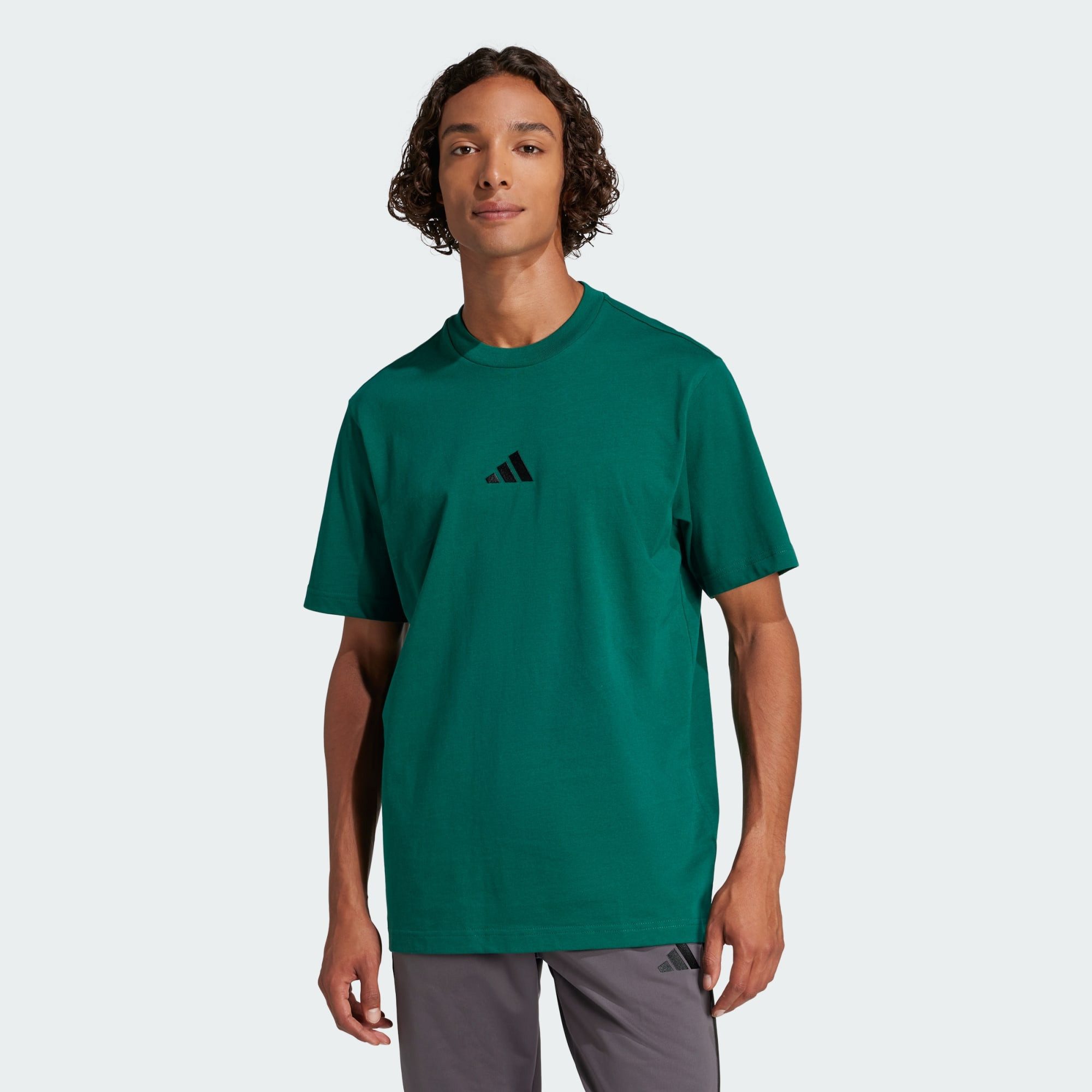 adidas Sportswear Poloshirt ESSENTIALS SMALL LOGO SINGLE JERSEY T-SHIRT (1- günstig online kaufen