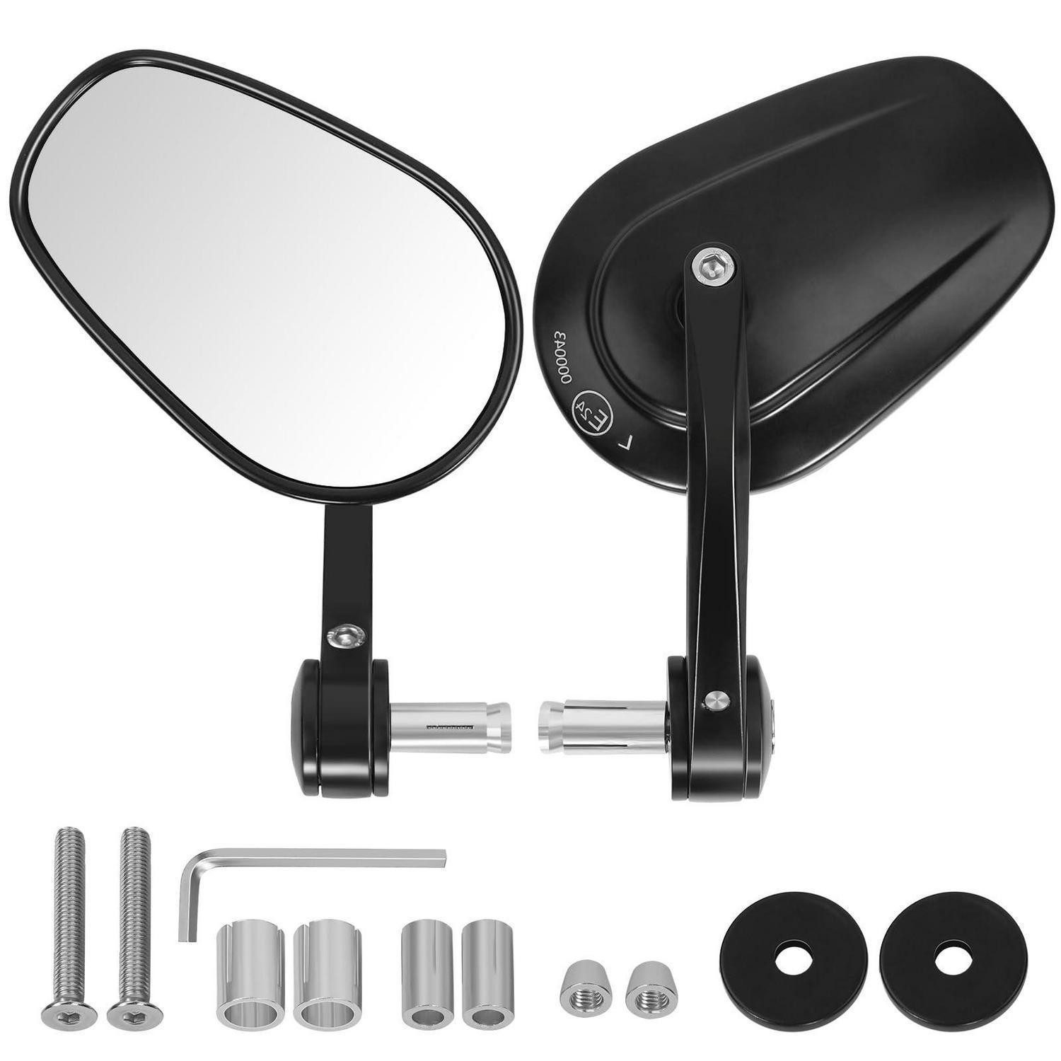 LuxusKollektion Motorradspiegel Motorradspiegel für 7/8 Zoll (13-20 mm) 360° verstellbar stabil (1-St)