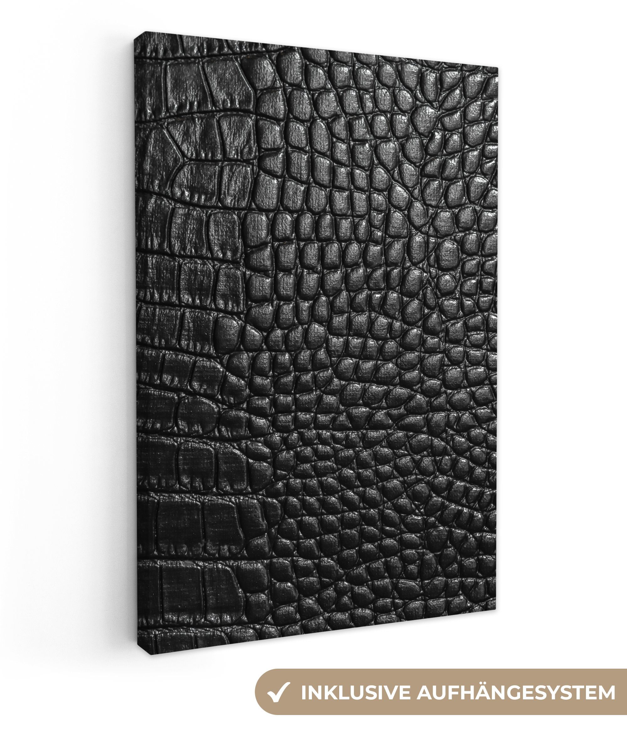 OneMillionCanvasses® Leinwandbild Leder - Textur - günstig online kaufen