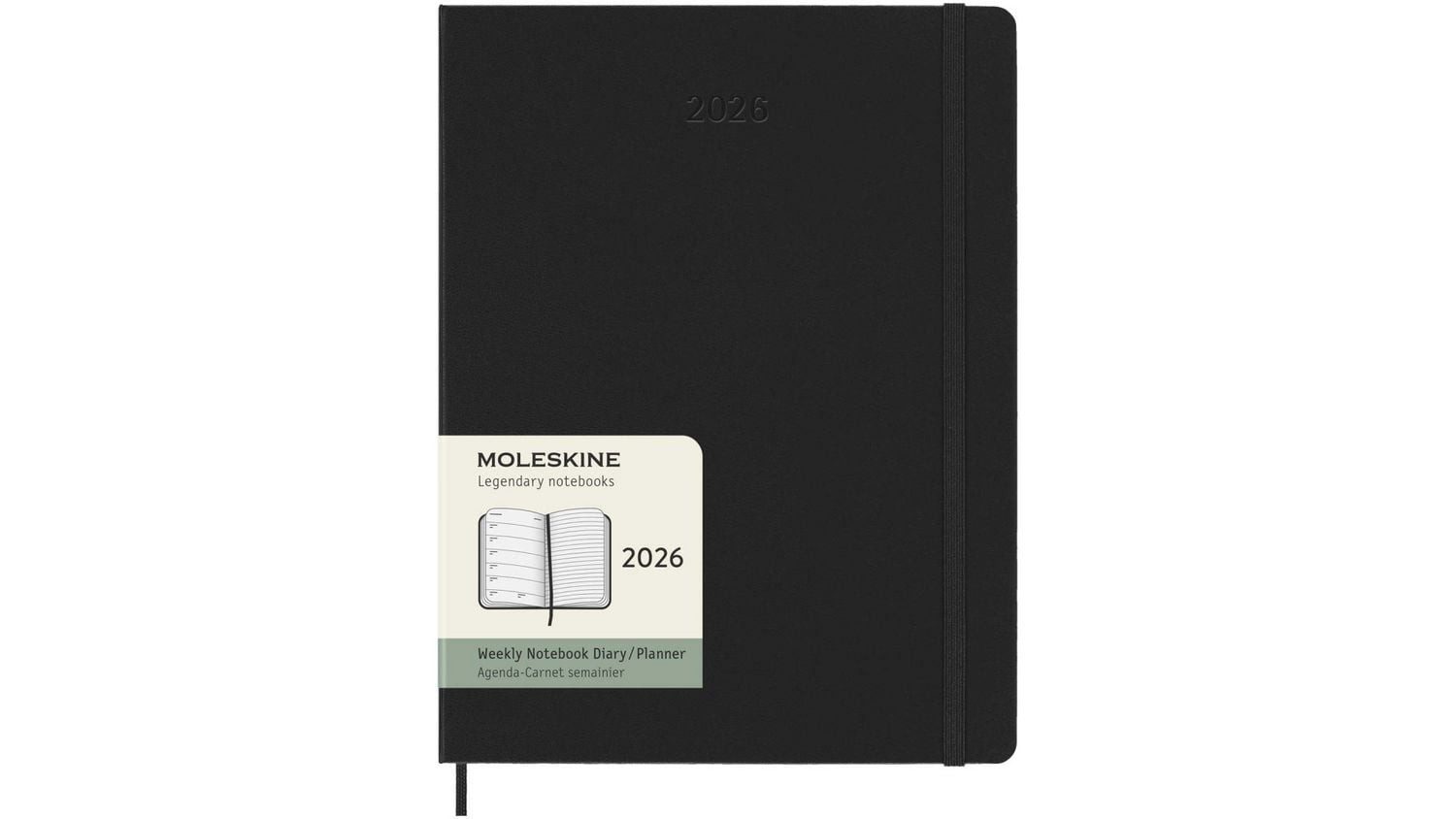 MOLESKINE Buchkalender Moleskine Undatiertes Layout Wochen Notizkalender, Large/A5, 1 Wo = 1