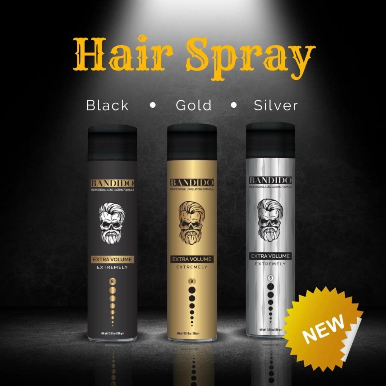 Bandido Haarspray Bandido Hair Spray Haarspray Extra Volume Stark 400ml Gold