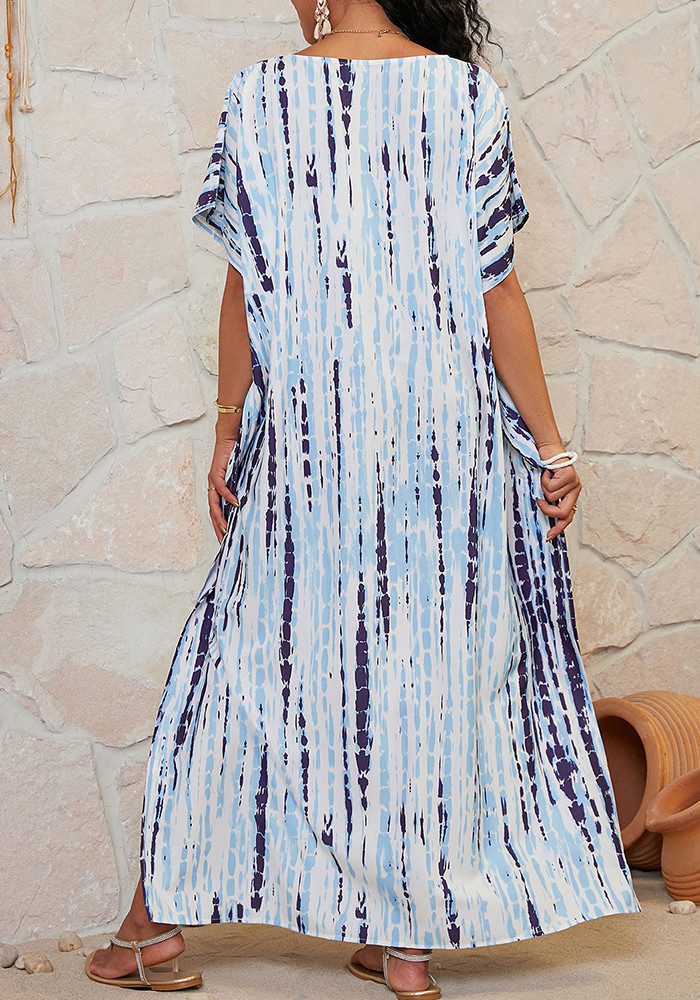 Lovolotti Strandkleid XXL Viskose Kleid Damen LO-KLDE-L09 große Größe Kleider für Strand und Urlaub