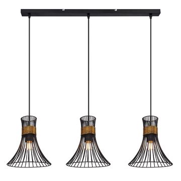 etc-shop LED Pendelleuchte, Leuchtmittel inklusive, Warmweiß, Farbwechsel, Stab Design Pendel Decken Leuchte DIMMBAR Fernbedienung Hänge Lampe