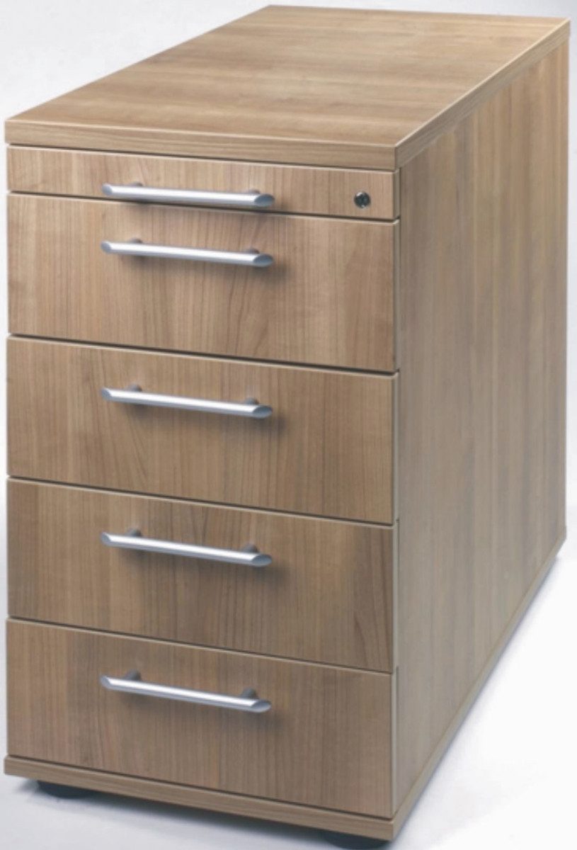 HAMMERBACHER Container Standcontainer Solid SC mit 4 Schüben BxTxH 428x800x720-760mm Nussbaum