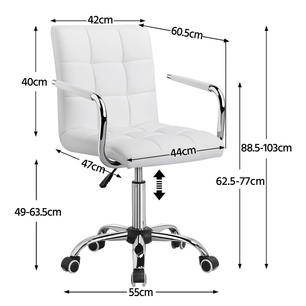 Yaheetech Drehstuhl höhenverstellbar Chefsessel, ergonomischer Bürostuhl auf Rädern