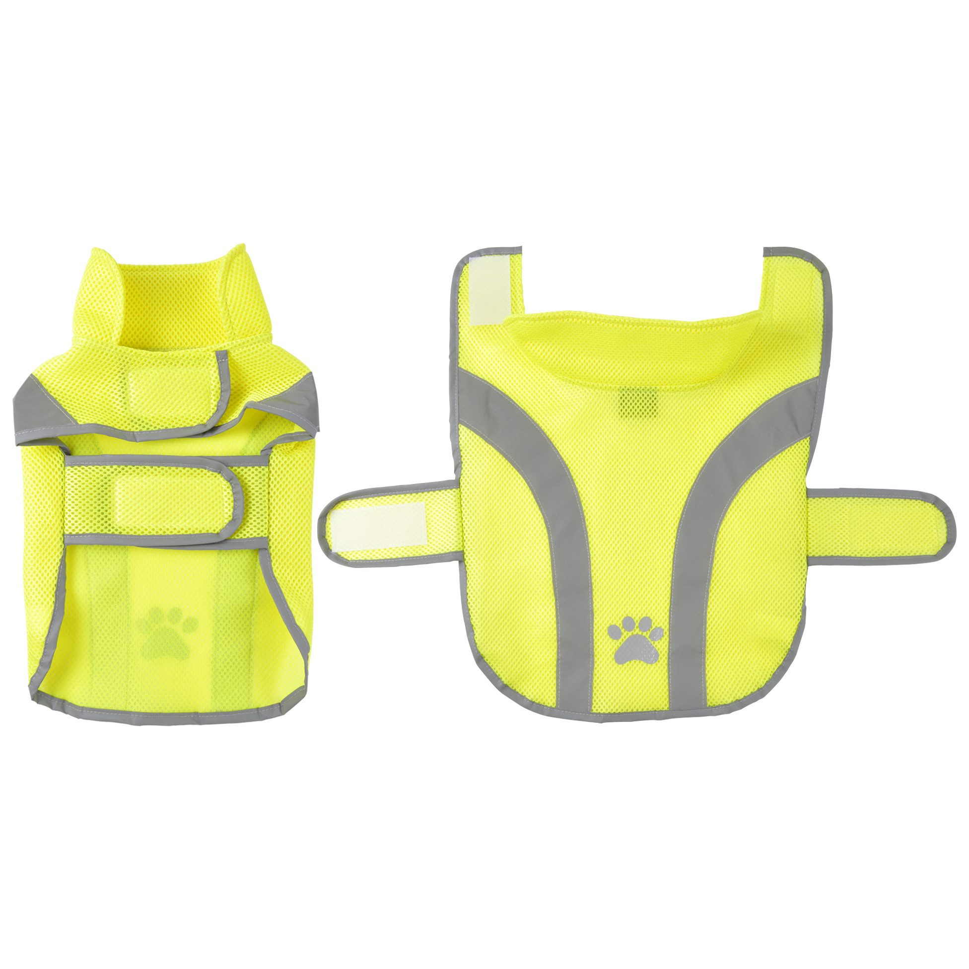 dynamic24 Hundejacke, Hunde Regenjacke Warnweste Sicherheitsweste Bekleidung Hundejacke