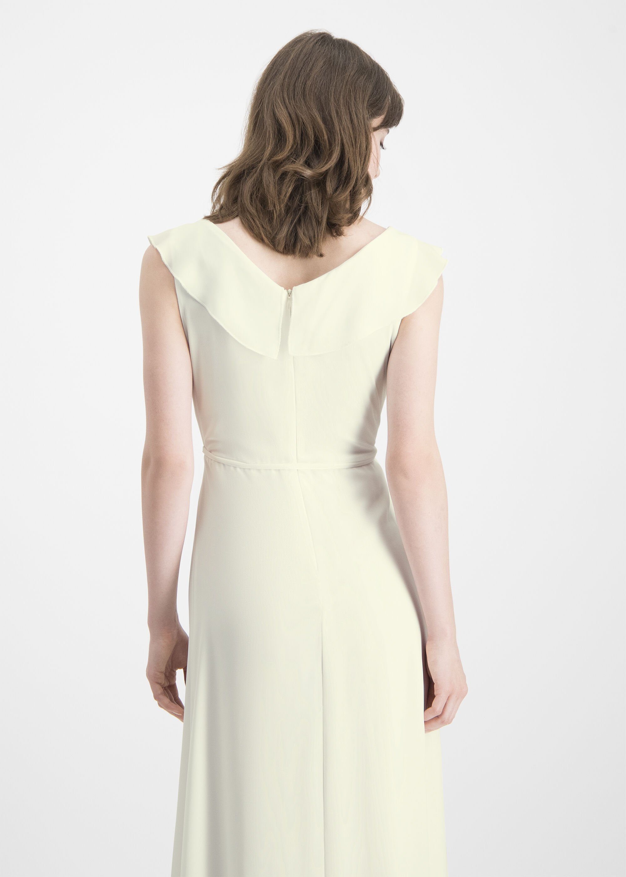 Nicowa A-Linien-Kleid DINOWA mit und asymmetrischen Volants Zierschleife