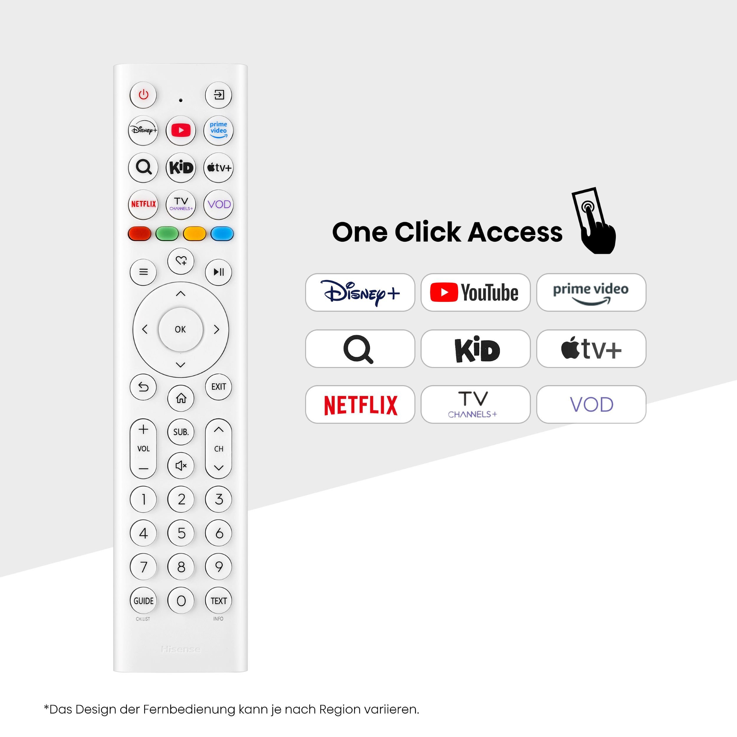 Hisense 32S5Q QLED-Fernseher (80 cm/32 Zoll, Full HD, Smart-TV, 2K FHD Deco TV)