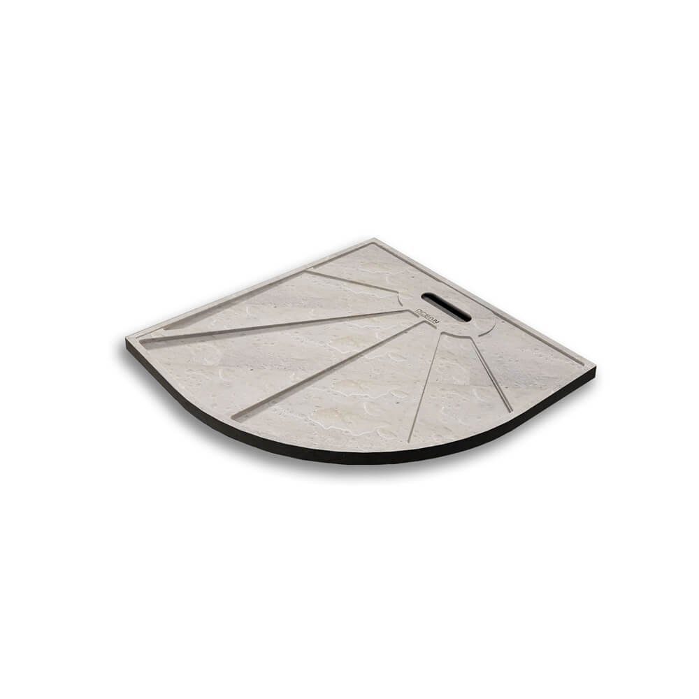 duschspa Duschwanne Dusche rutschfeste Duschtasse Duschwanne mit Ablaufabdeckung, Kunststein mit Acrylbeschichtung, Set, 80x80cm, 90x90cm