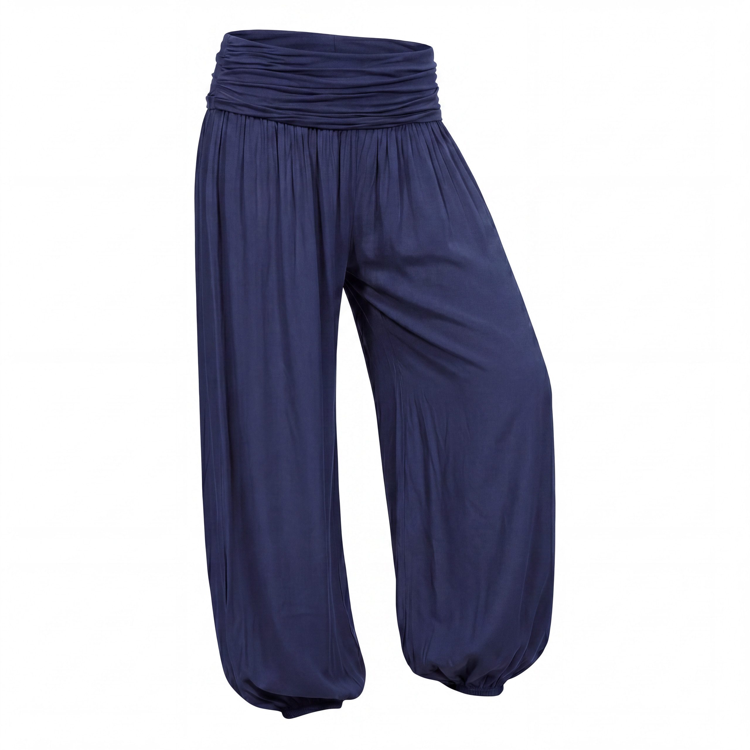 Haremshose Pluderhose sommerlich leichte Yogahose luftige Sommerhose